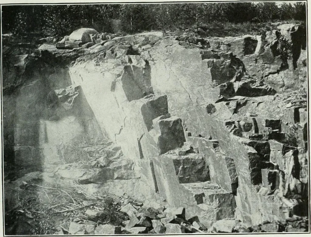 An illustration from Report on the building and ornamental stones of Canada, 1912, leaf 176