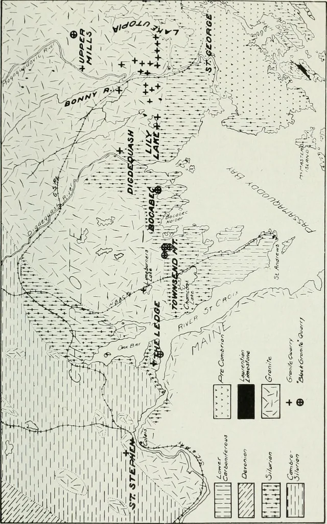 An illustration from Report on the building and ornamental stones of Canada, 1912, leaf 182