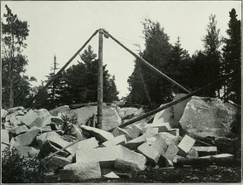 An illustration from Report on the building and ornamental stones of Canada, 1912, leaf 202