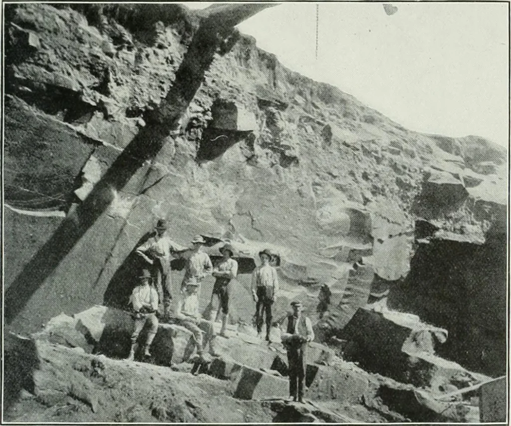 An illustration from Report on the building and ornamental stones of Canada, 1912, leaf 52
