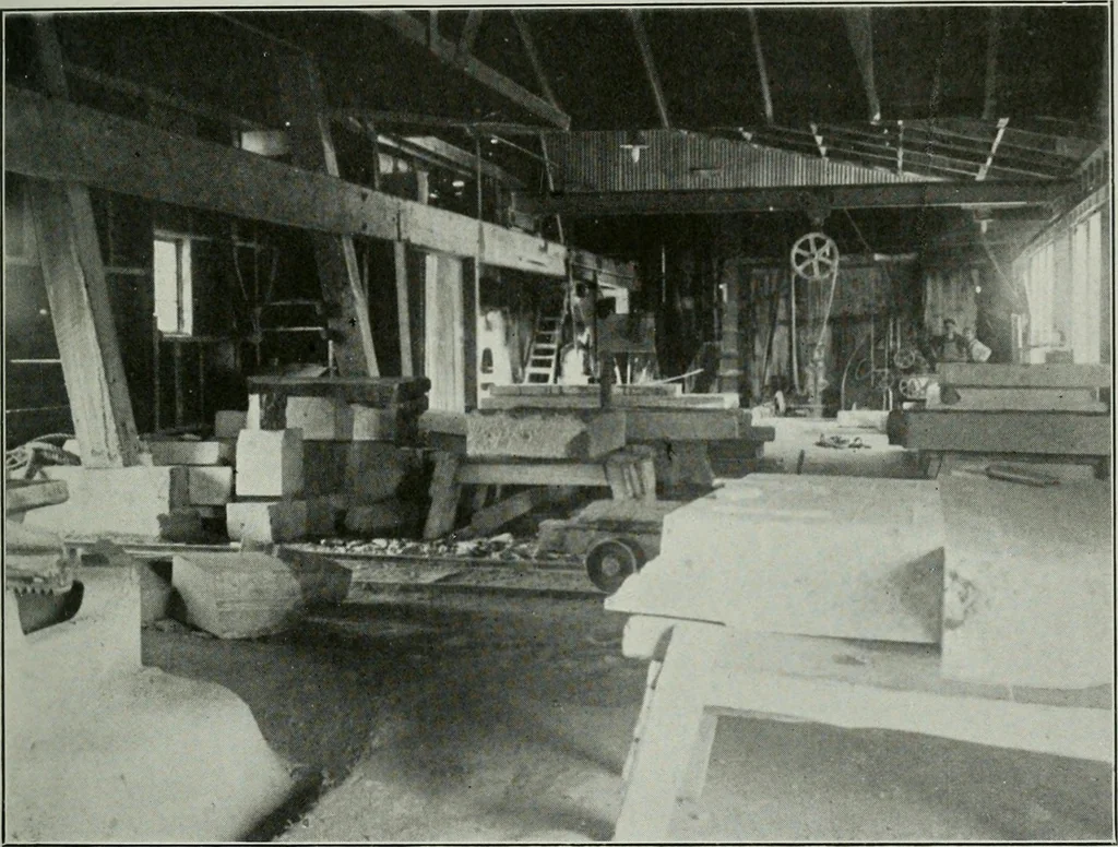 An illustration from Report on the building and ornamental stones of Canada, 1912, leaf 102