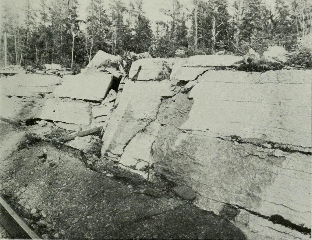 An illustration from Report on the building and ornamental stones of Canada, 1912, leaf 176