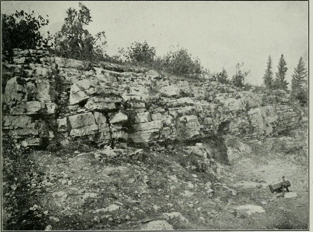 An illustration from Report on the building and ornamental stones of Canada, 1912, leaf 196