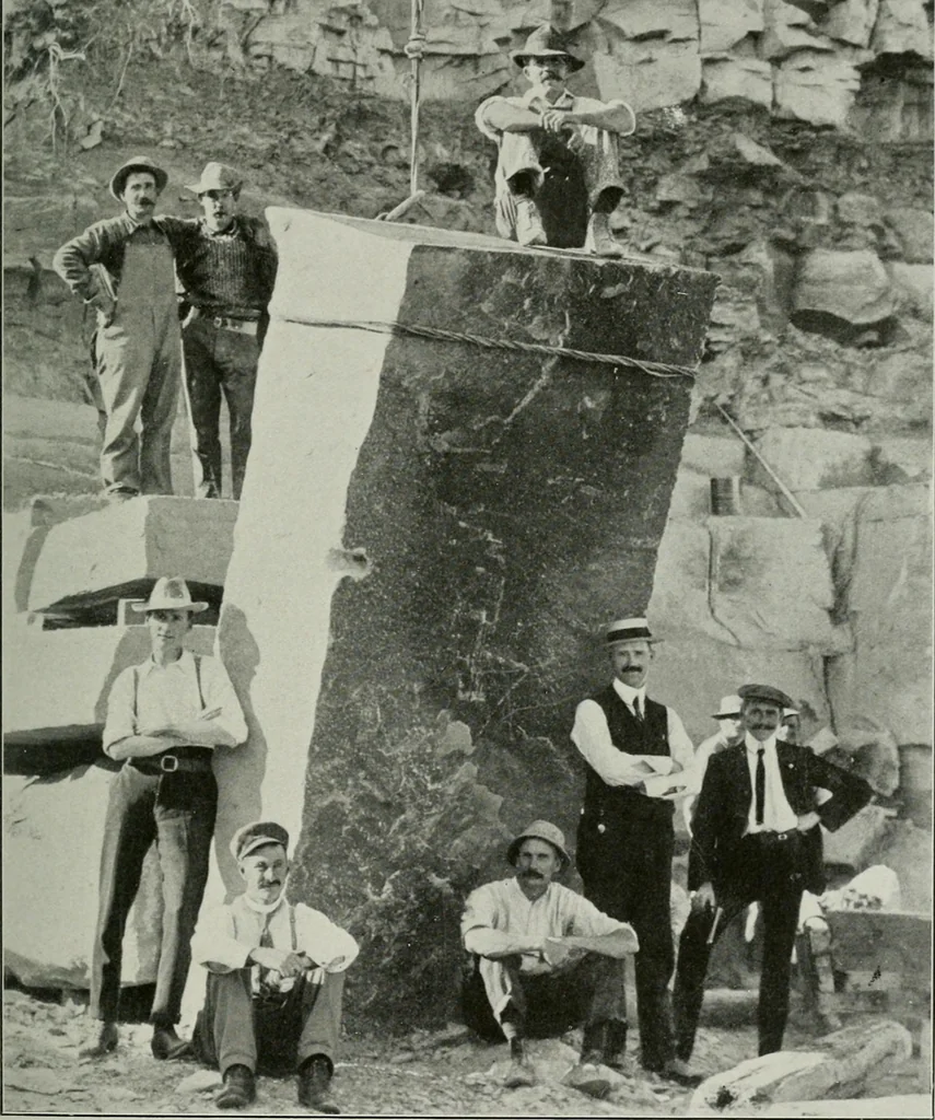 An illustration from Report on the building and ornamental stones of Canada, 1912, leaf 290