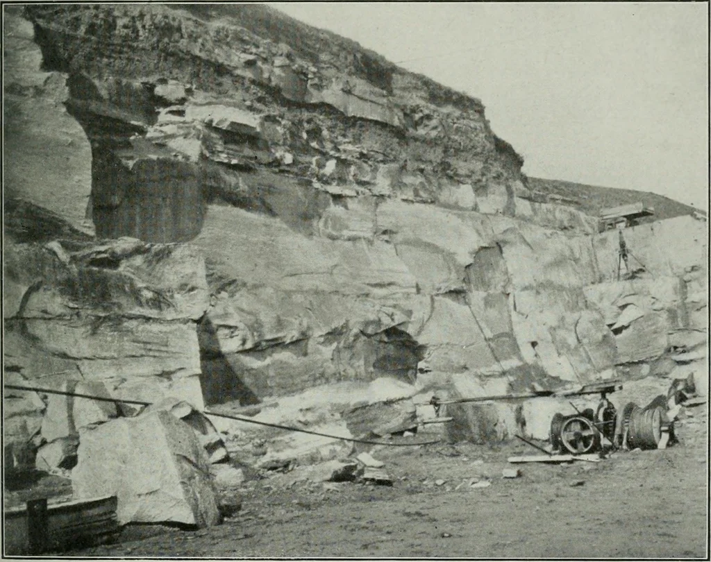 An illustration from Report on the building and ornamental stones of Canada, 1912, leaf 348