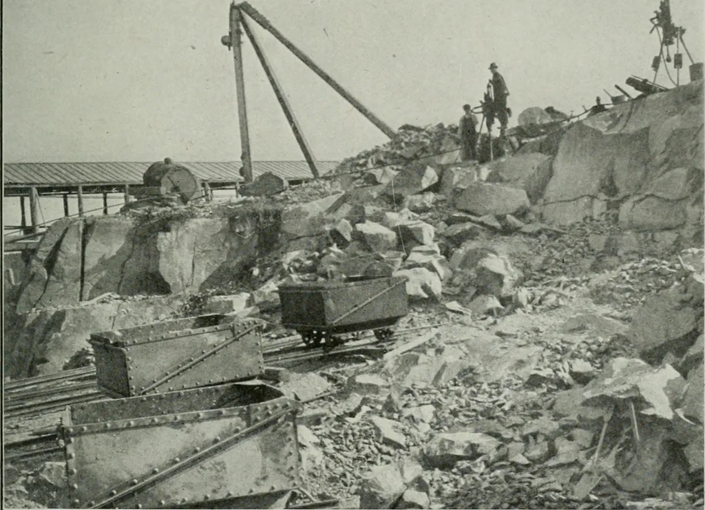 An illustration from Report on the building and ornamental stones of Canada, 1912, leaf 382