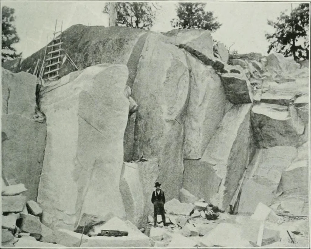 An illustration from Report on the building and ornamental stones of Canada, 1912, leaf 110