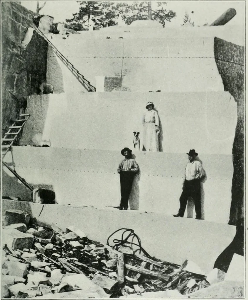 An illustration from Report on the building and ornamental stones of Canada, 1912, leaf 135