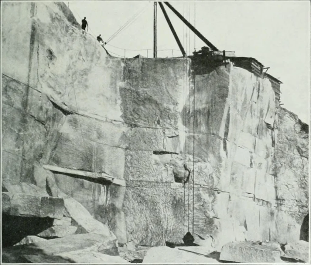 An illustration from Report on the building and ornamental stones of Canada, 1912, leaf 157