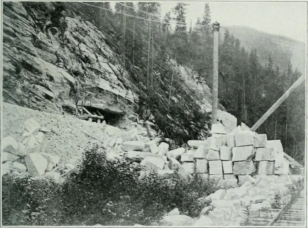 An illustration from Report on the building and ornamental stones of Canada, 1912, leaf 205