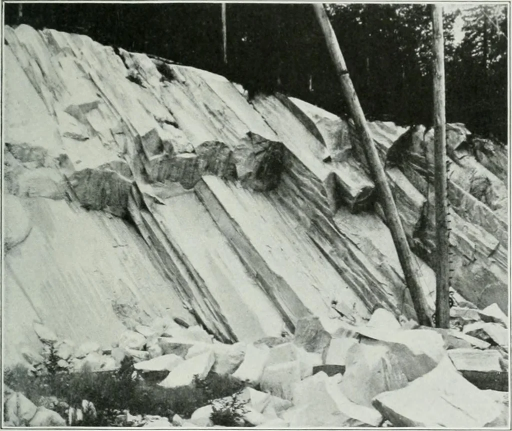 An illustration from Report on the building and ornamental stones of Canada, 1912, leaf 287