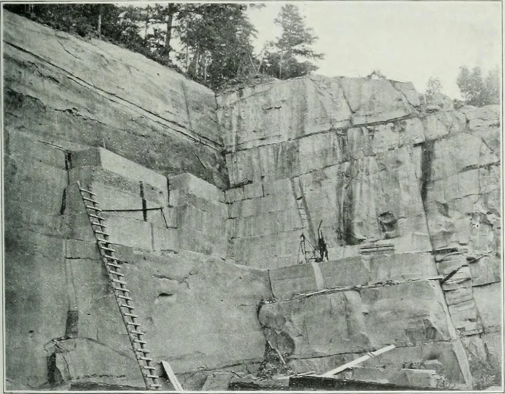 An illustration from Report on the building and ornamental stones of Canada, 1912, leaf 58