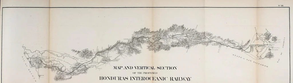 An illustration from Report on interoceanic canals and railroads between the Atlantic and Pacific Oceans, 1867, leaf 57