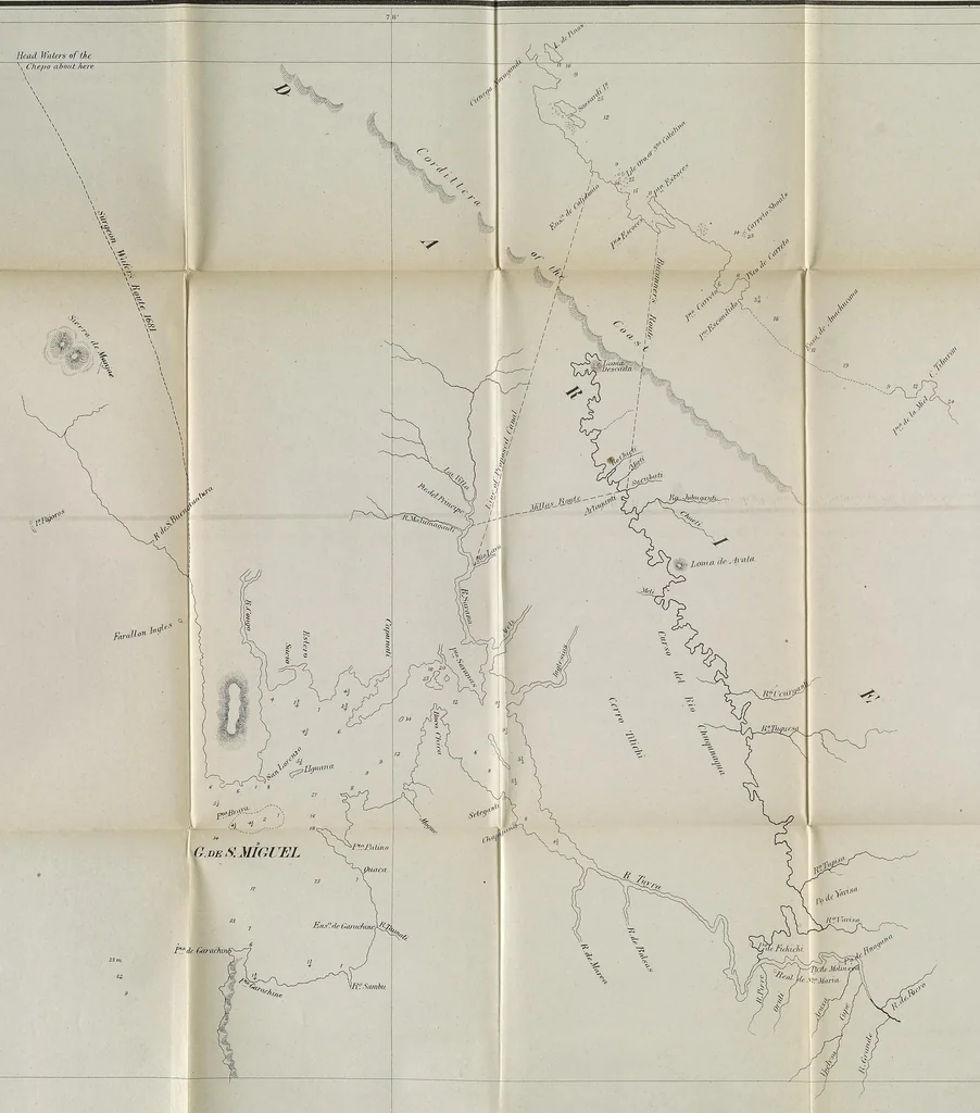 An illustration from Report on interoceanic canals and railroads between the Atlantic and Pacific Oceans, 1867, leaf 81