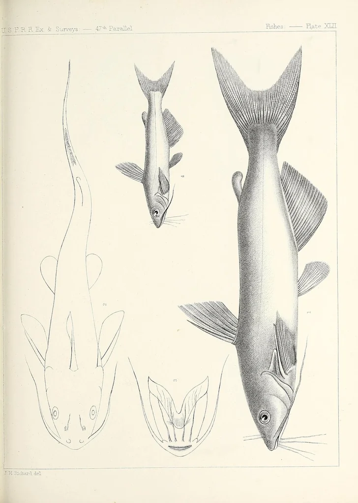 An illustration from Reports of explorations and surveys, to ascertain the most practicable and economical route for a railroad from the Mississippi River to the Pacific Ocean, 1855, leaf 593