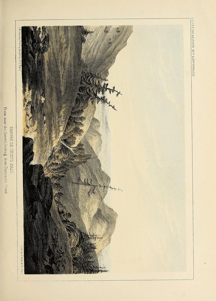 An illustration from Reports of explorations and surveys, to ascertain the most practicable and economical route for a railroad from the Mississippi River to the Pacific Ocean, 1855, leaf 61