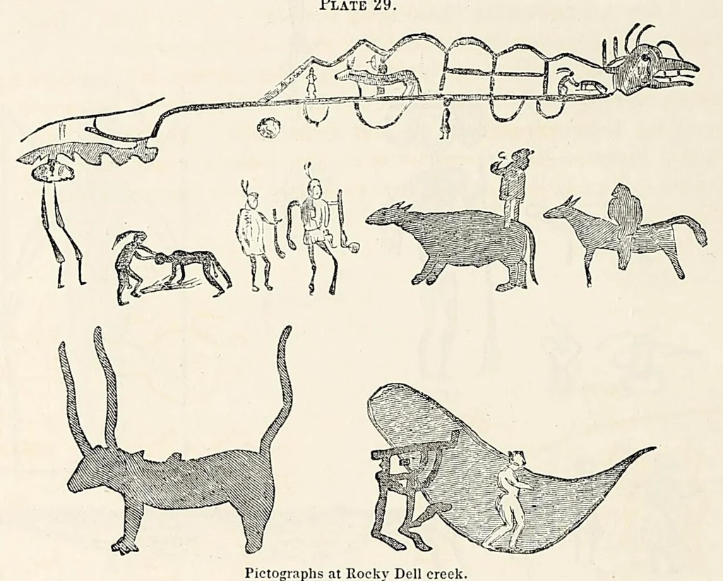 An illustration from Reports of explorations and surveys, to ascertain the most practicable and economical route for a railroad from the Mississippi River to the Pacific Ocean, 1855, leaf 396