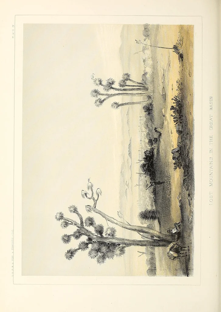 An illustration from Reports of explorations and surveys, to ascertain the most practicable and economical route for a railroad from the Mississippi River to the Pacific Ocean, 1855, leaf 86