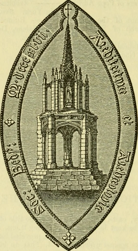 An illustration from Reports and papers of the architectural and archaeological societies of the counties of Lincoln and Northampton, 1856, leaf 27