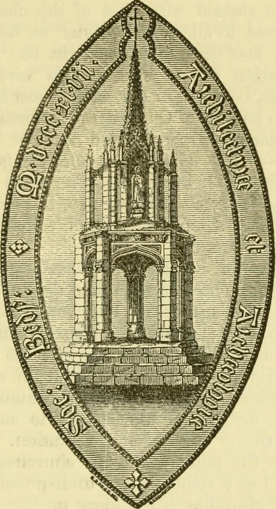An illustration from Reports and papers of the architectural and archaeological societies of the counties of Lincoln and Northampton, 1856, leaf 58