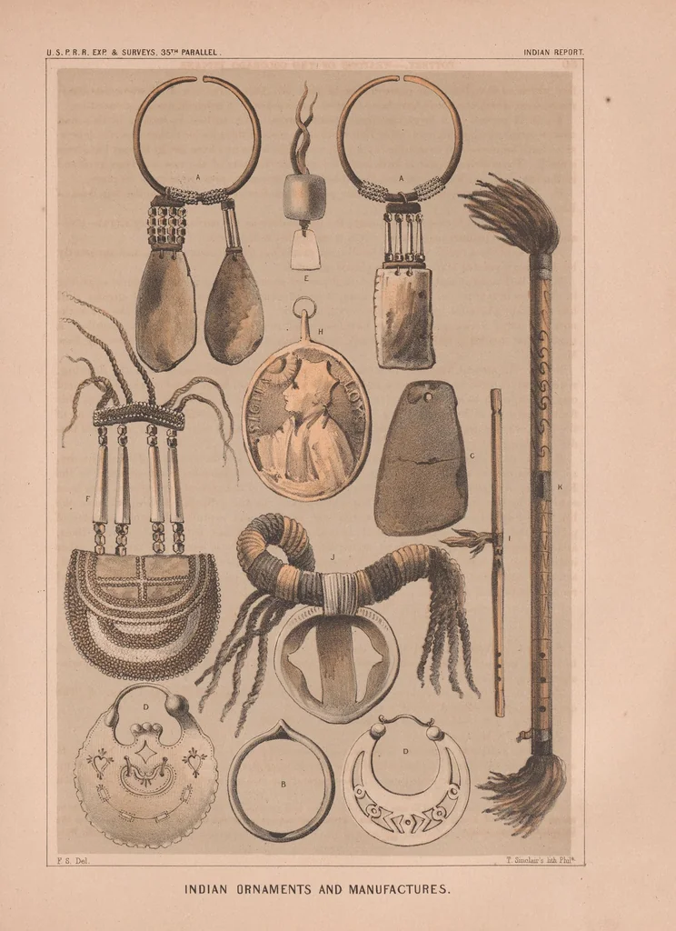 An illustration from Report upon the Indian tribes, 1855, leaf 69