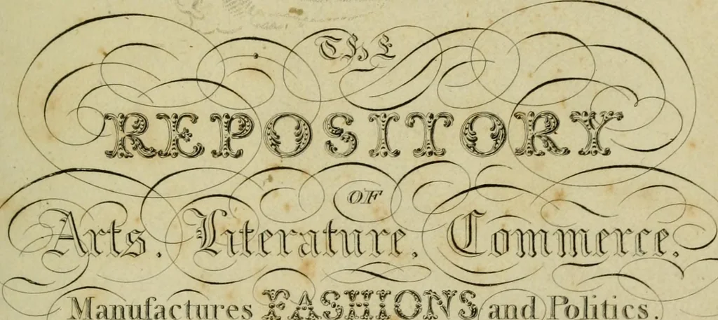 An illustration from The Repository of arts, literature, commerce, manufactures, fashions and politics, 1809, leaf 6