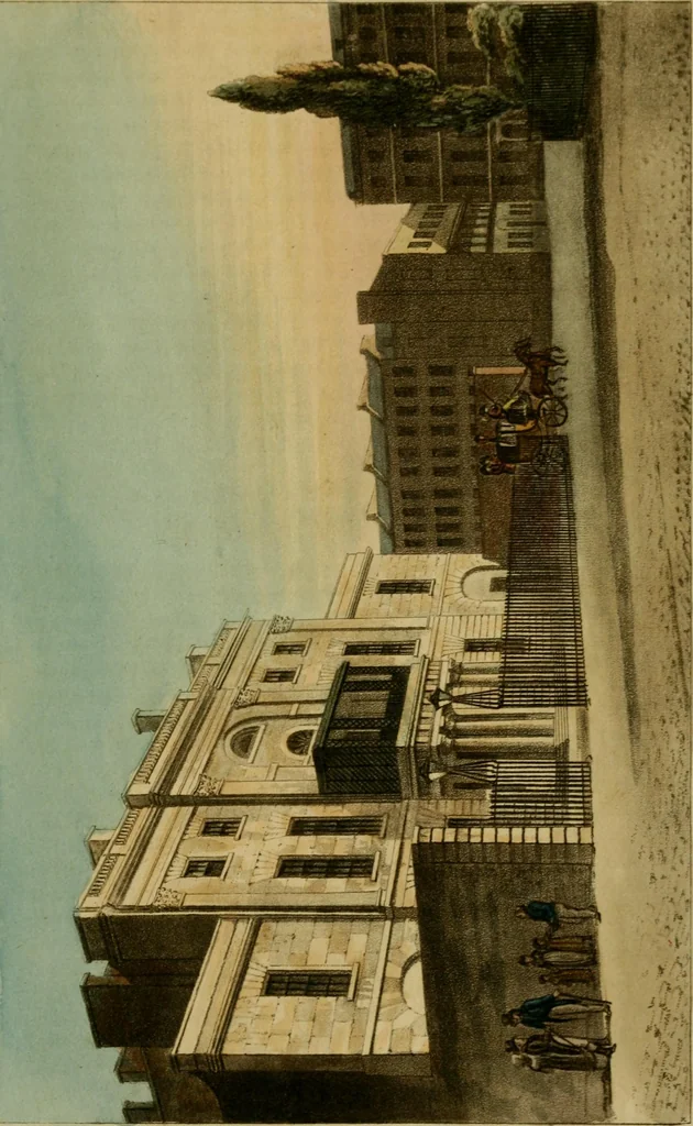 An illustration from The Repository of arts, literature, commerce, manufactures, fashions and politics, 1809, leaf 64