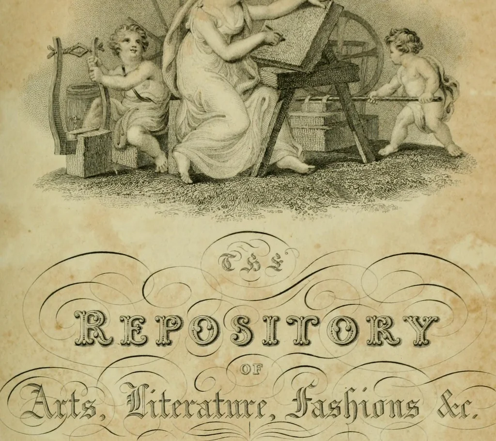 An illustration from The Repository of arts, literature, commerce, manufactures, fashions and politics, 1809, leaf 6