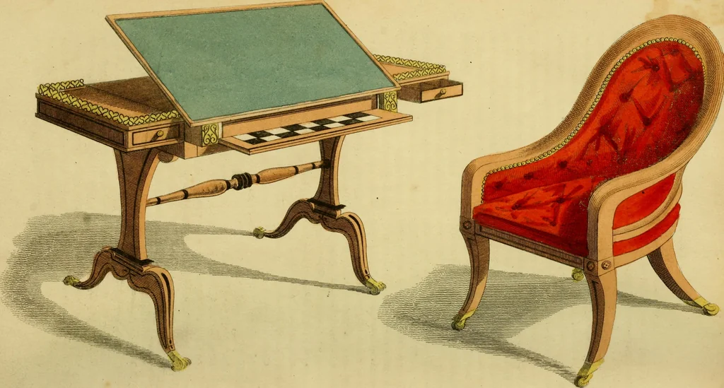 An illustration from The Repository of arts, literature, commerce, manufactures, fashions and politics, 1809, leaf 143