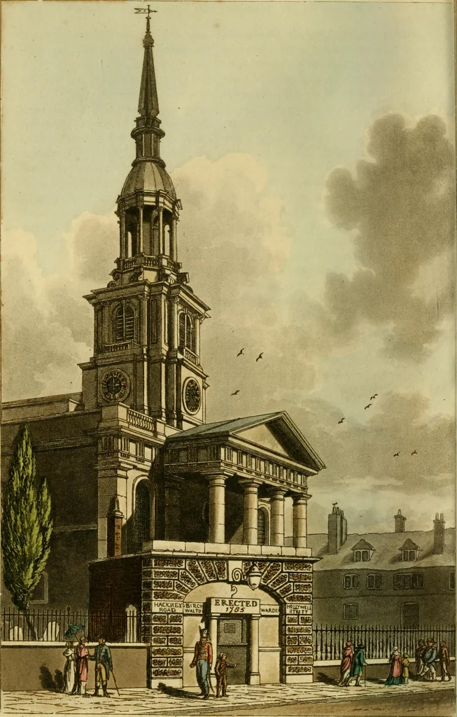 An illustration from The Repository of arts, literature, commerce, manufactures, fashions and politics, 1809, leaf 343