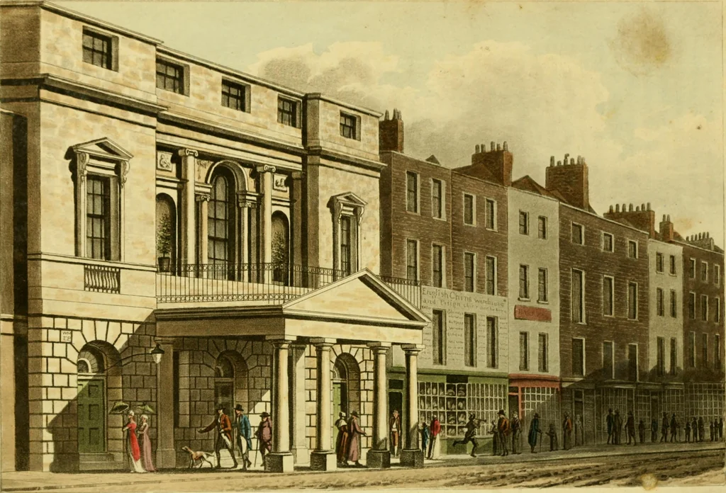 An illustration from The Repository of arts, literature, commerce, manufactures, fashions and politics, 1809, leaf 54