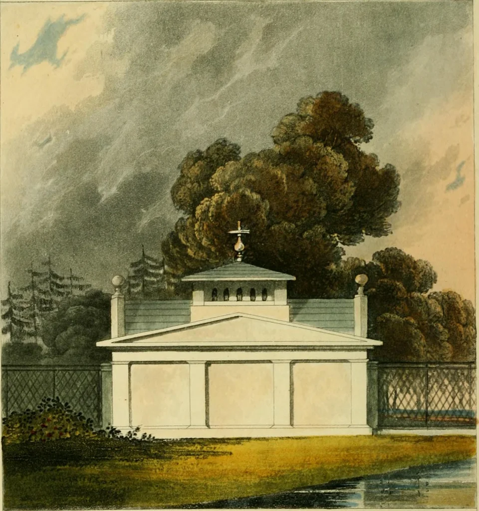 An illustration from The Repository of arts, literature, commerce, manufactures, fashions and politics, 1809, leaf 245