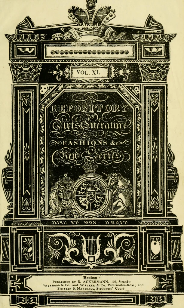 An illustration from The Repository of arts, literature, commerce, manufactures, fashions and politics, 1809, leaf 6