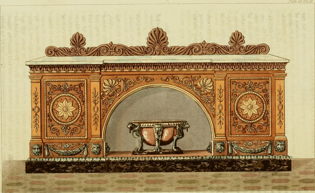 An illustration from The Repository of arts, literature, commerce, manufactures, fashions and politics, 1809, leaf 383
