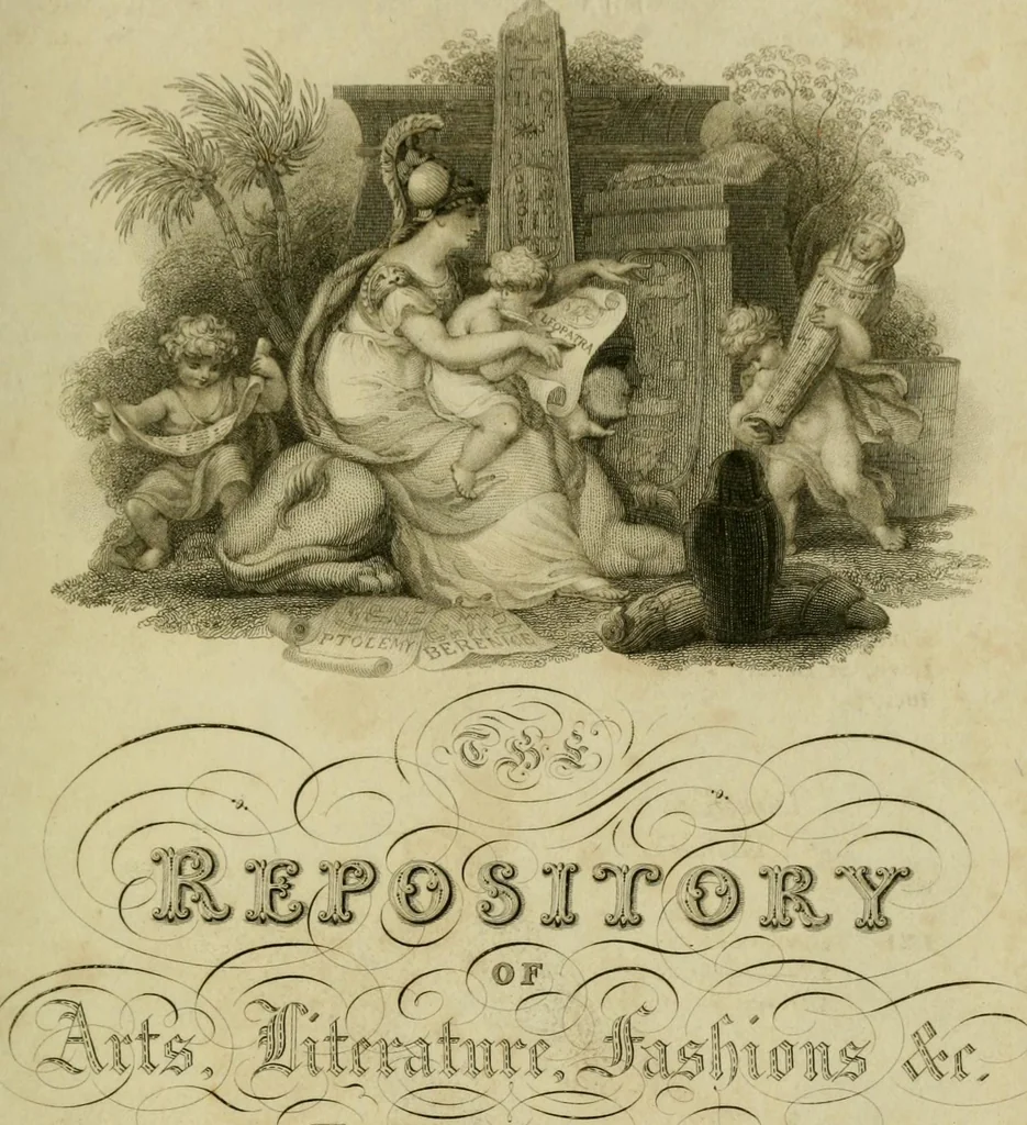 An illustration from The Repository of arts, literature, commerce, manufactures, fashions and politics, 1809, leaf 6