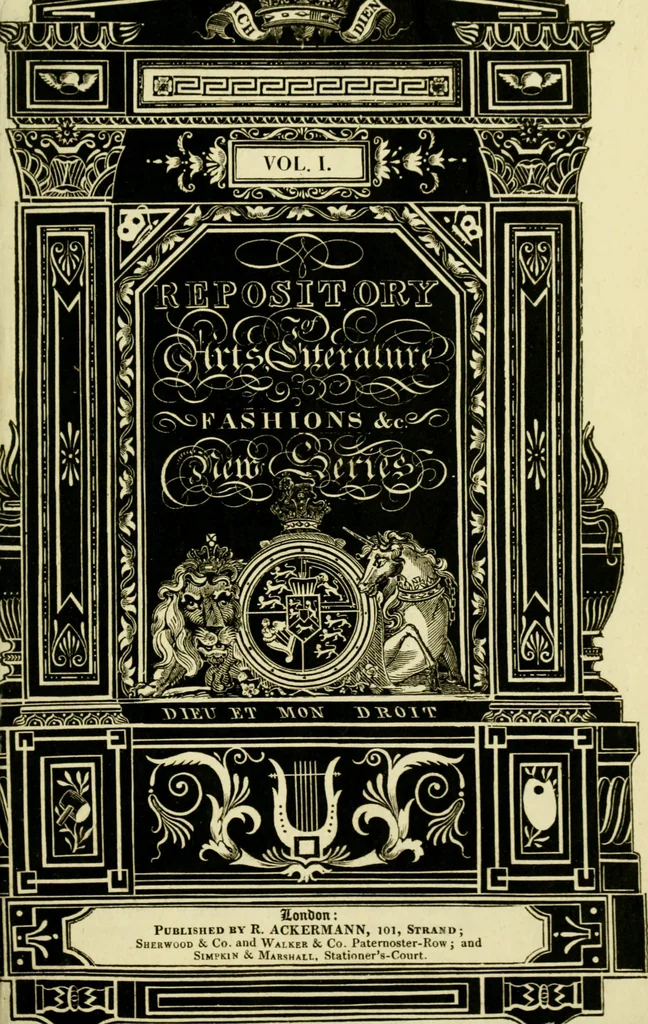 An illustration from The Repository of arts, literature, commerce, manufactures, fashions and politics, 1809, leaf 4