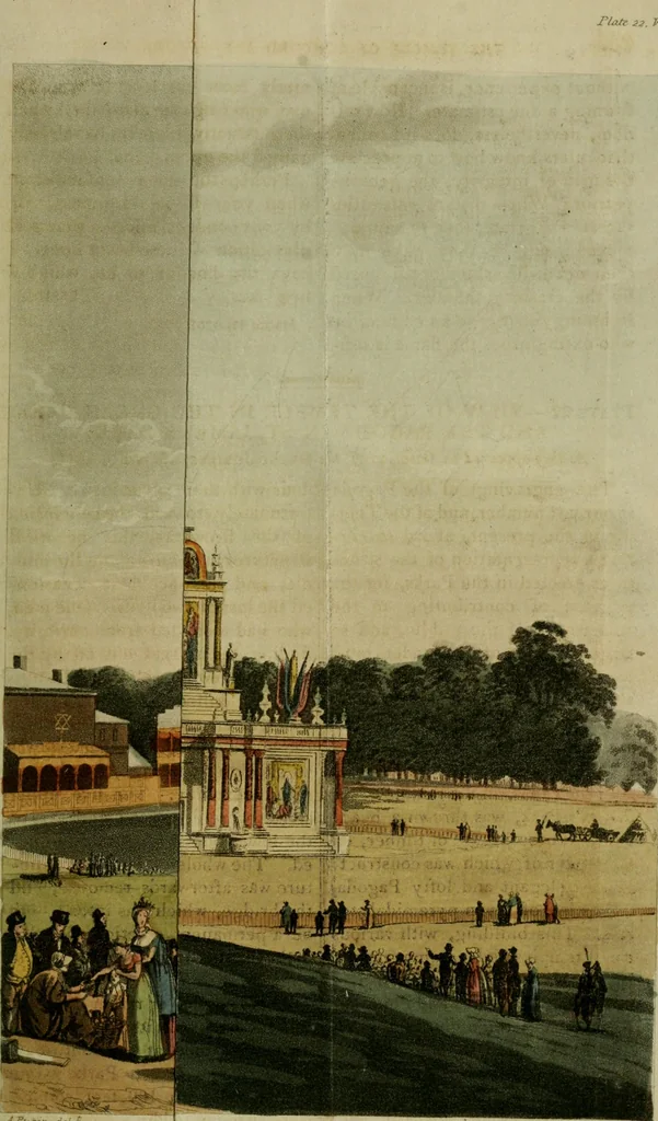 An illustration from The Repository of arts, literature, commerce, manufactures, fashions and politics, 1809, leaf 348