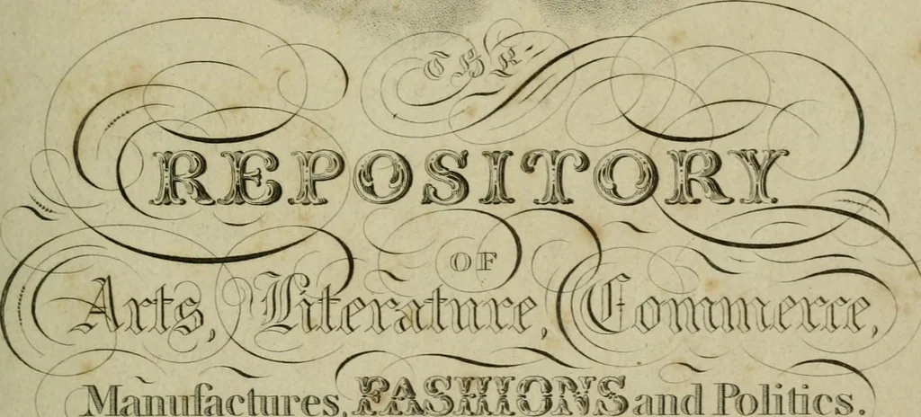 An illustration from The Repository of arts, literature, commerce, manufactures, fashions and politics, 1809, leaf 6
