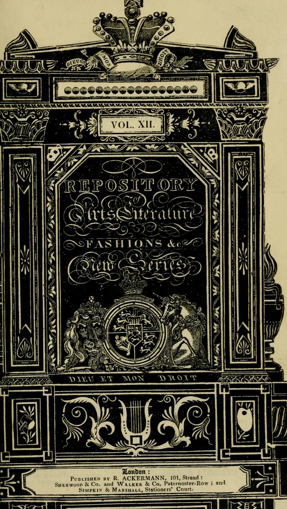 An illustration from The Repository of arts, literature, commerce, manufactures, fashions and politics, 1809, leaf 6