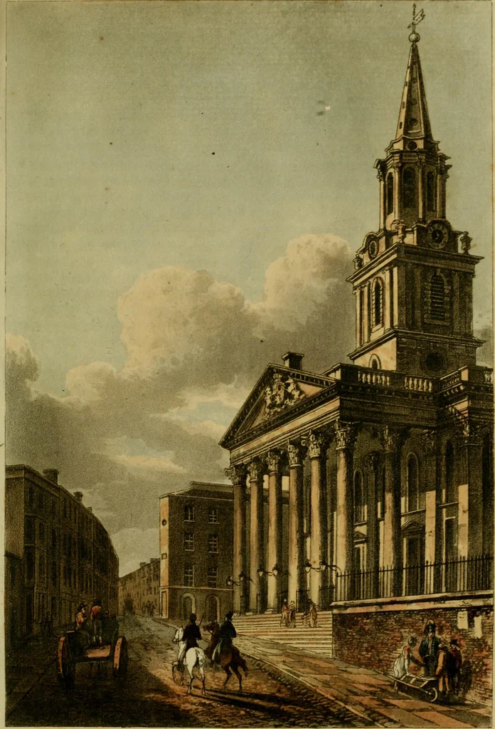 An illustration from The Repository of arts, literature, commerce, manufactures, fashions and politics, 1809, leaf 116