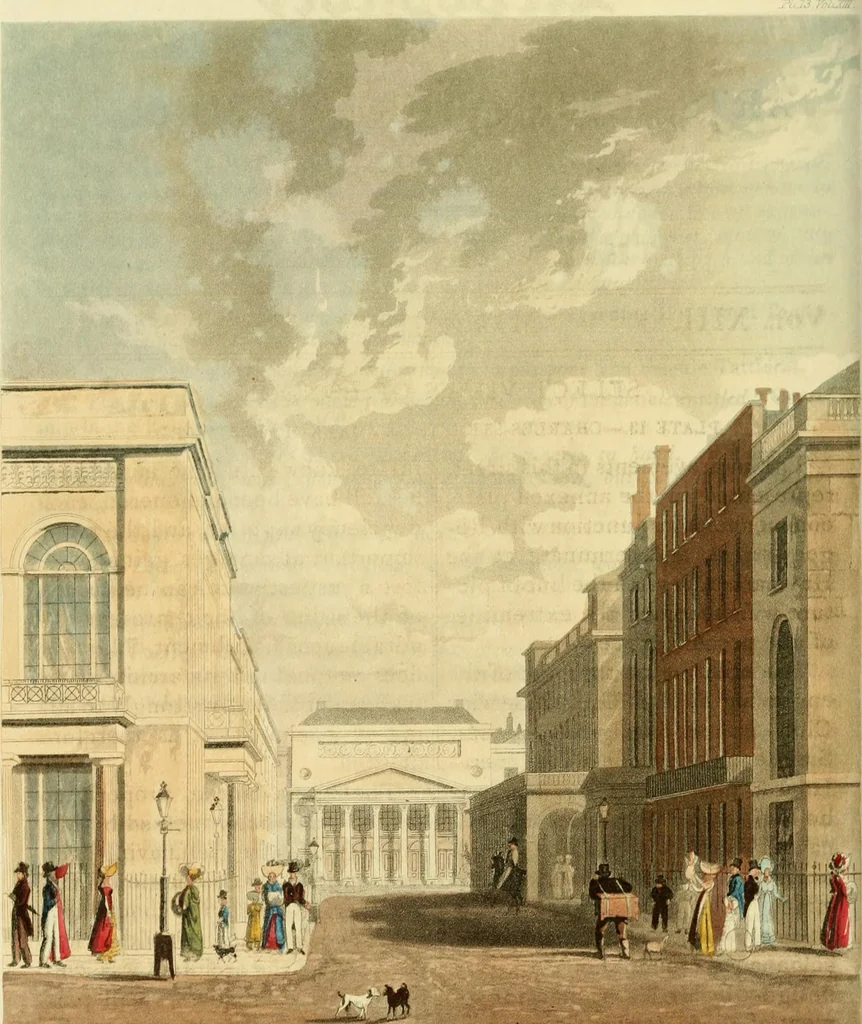 An illustration from The Repository of arts, literature, commerce, manufactures, fashions and politics, 1809, leaf 163