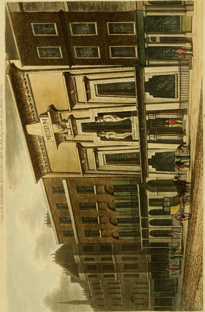 An illustration from The Repository of arts, literature, commerce, manufactures, fashions and politics, 1809, leaf 115