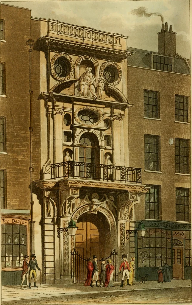 An illustration from The Repository of arts, literature, commerce, manufactures, fashions and politics, 1809, leaf 41