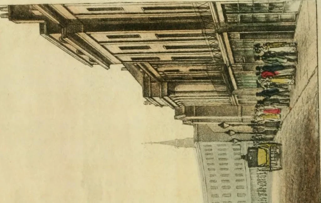 An illustration from The Repository of arts, literature, commerce, manufactures, fashions and politics, 1809, leaf 393
