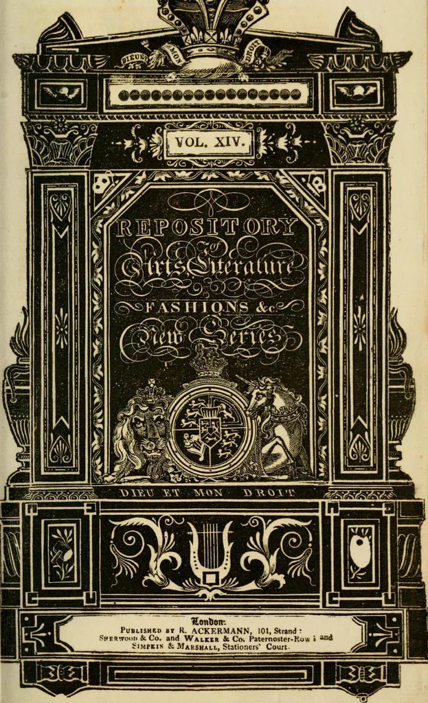 An illustration from The Repository of arts, literature, commerce, manufactures, fashions and politics, 1809, leaf 6