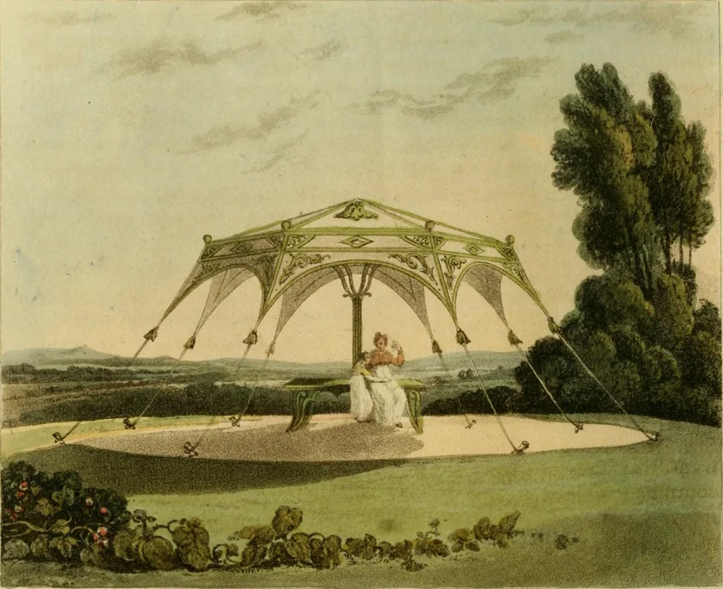 An illustration from The Repository of arts, literature, commerce, manufactures, fashions and politics, 1809, leaf 163