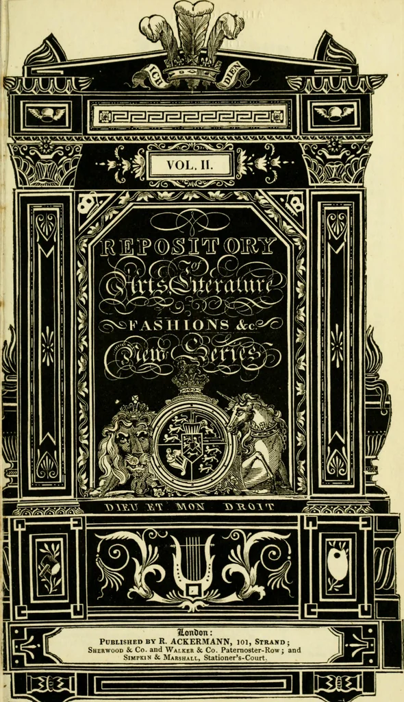 An illustration from The Repository of arts, literature, commerce, manufactures, fashions and politics, 1809, leaf 6