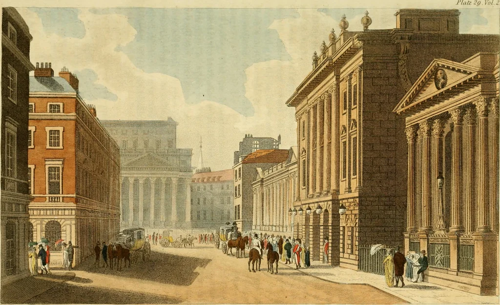 An illustration from The Repository of arts, literature, commerce, manufactures, fashions and politics, 1809, leaf 416