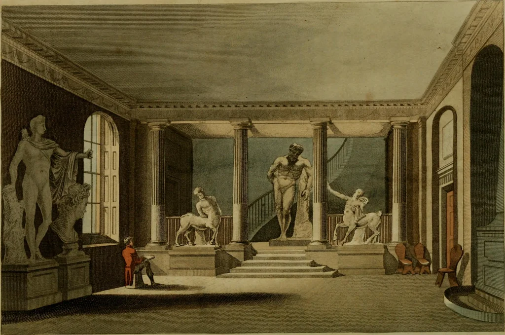 An illustration from The Repository of arts, literature, commerce, manufactures, fashions and politics, 1809, leaf 397