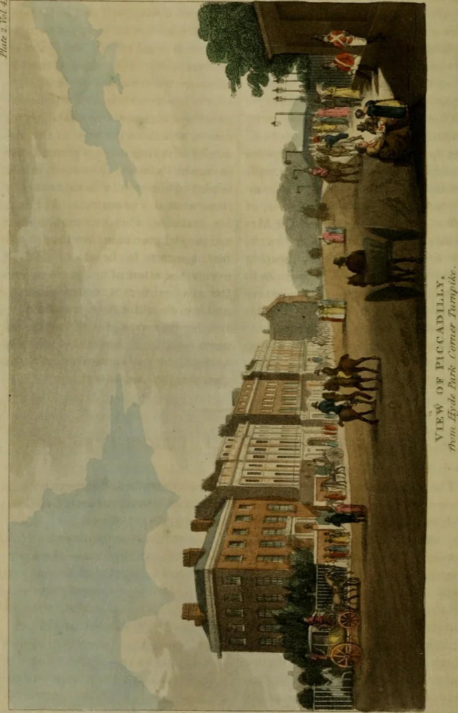 An illustration from The Repository of arts, literature, commerce, manufactures, fashions and politics, 1809, leaf 57